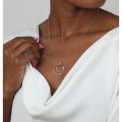 Spheres of Love Diamond Necklace [18K Gold Vermeil]