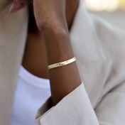 Harmony Herringbone Bracelet [18K Gold Vermeil]