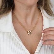 Anna Double Layer Necklace [18K Gold Vermeil] - with Name Charms