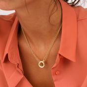 Anna Double Layer Necklace [18K Gold Vermeil] - with Name Charms