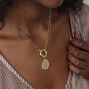 Anna Double Layer Name Necklace [18K Gold Vermeil] 