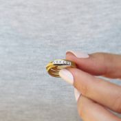 Springy Aurous Stability Ring [18K Gold]
