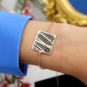 Treasured Spot Map Silhouette Bracelet [18K Gold Vermeil]
