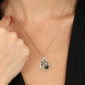Cherished Spot Silhouette Map Necklace [18K Gold Vermeil]
