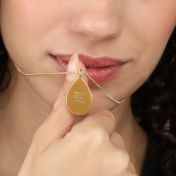 Cherished Spot Silhouette Map Necklace [14 Karat Gold]