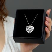 Ties of Heart Silhouette Map Necklace [18K Gold Vermeil]