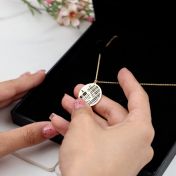 Precious Spot Map Silhouette Necklace [18K Gold Vermeil]