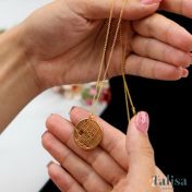 Talisa Map Necklace [14 Karat Gold]