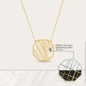 Treasured Place Map Necklace [18K Gold Vermeil]