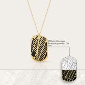 Map Tag Silhouette Necklace [18K Gold Vermeil]