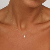 Diamond Initial Necklace [14 Karat Gold]