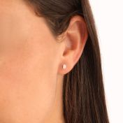 Oval Diamond Stud Earrings - 0.4 ct [14 Karat Gold]