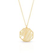 Tied Together Map Necklace [14 Karat Gold]