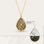 Cherished Spot Silhouette Map Necklace [18K Gold Vermeil]