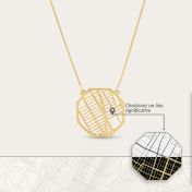 Treasured Place Map Necklace [18K Gold Vermeil]