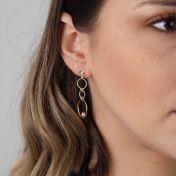 Rounds and Rings Earrings [18K Gold]