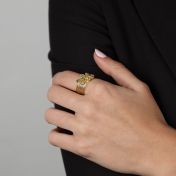 Green Tourmaline Bundle Ring [18K Gold]