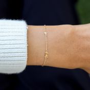 Helena Diamond Zodiac Bracelet [14 Karat Gold]