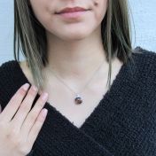 Through the Smoke Smoky Topaz Necklace [18K White Gold]