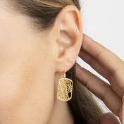 Map Tag Earrings [18K Gold Vermeil]