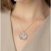 Talisa Map Necklace [14 Karat White Gold]