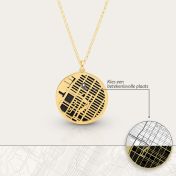 Precious Spot Map Silhouette Necklace [18K Gold Vermeil]