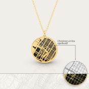 Precious Spot Map Silhouette Necklace [18K Gold Vermeil]