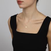 Mirella Initials Charm Necklace [14 Karat Gold]