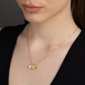 Mirella Zodiac Charm Necklace With 1 ct Diamond [18K Gold Vermeil]