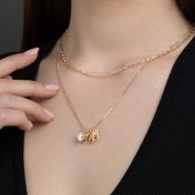 Mirella Zodiac Charm Necklace With 1 ct Diamond [18K Gold Vermeil]