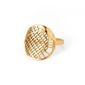 Precious Spot Map Ring [14 Karat Gold]