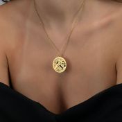 Precious Spot Map Silhouette Necklace [18K Gold Vermeil]