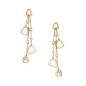 Gold Triangle Earrings [18K Gold] 