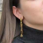 Gold Triangle Earrings [18K Gold] 