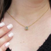 Summer Loch Black Rhodium Pave Necklace [18K Gold]