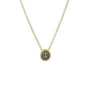 Summer Loch Black Rhodium Pave Necklace [18K Gold]