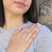 Springy Amethyst Ring [18K Gold]