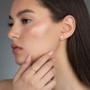 Round Diamond Stud Earrings - 0.96 ct [14 Karat Gold]