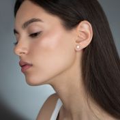 Round Diamond Stud Earrings - 0.96 ct [14 Karat Gold]
