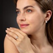 Helena Engagement Ring - Oval Cut [14 Karat White Gold]