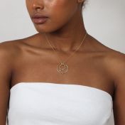 Spheres of Love Diamond Necklace in solid gold [14K Gold]