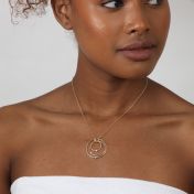Spheres of Love Diamond Necklace in solid gold [14K Gold]