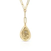 Styled Cherished Spot Engraved Map Necklace [18K Gold Vermeil]