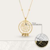Mother's Love Map Name Necklace [18K Gold Vermeil]