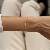 Talisa Stars Birthstone Bracelet with Diamond [14 Karat Gold]