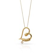 Ties of the Heart Name Necklace with 0.3ct Diamond [18K Gold Vermeil]