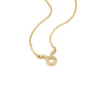 Zodiac Sign Necklace with Diamonds [18K Gold Vermeil]