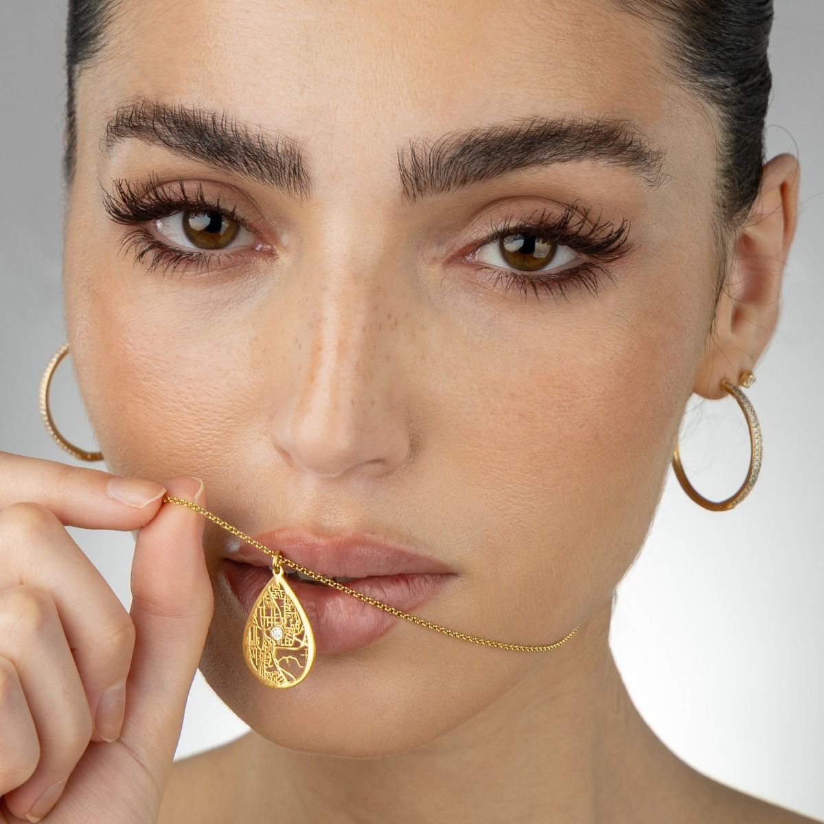 Cherished Spot Map Necklace [18K Gold Vermeil]