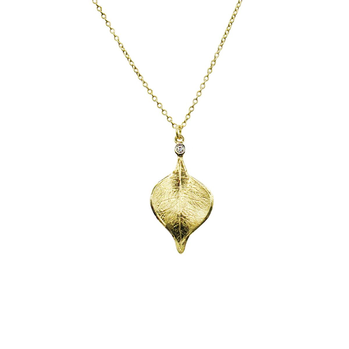 Aspen Leaf Necklace [18K Gold]