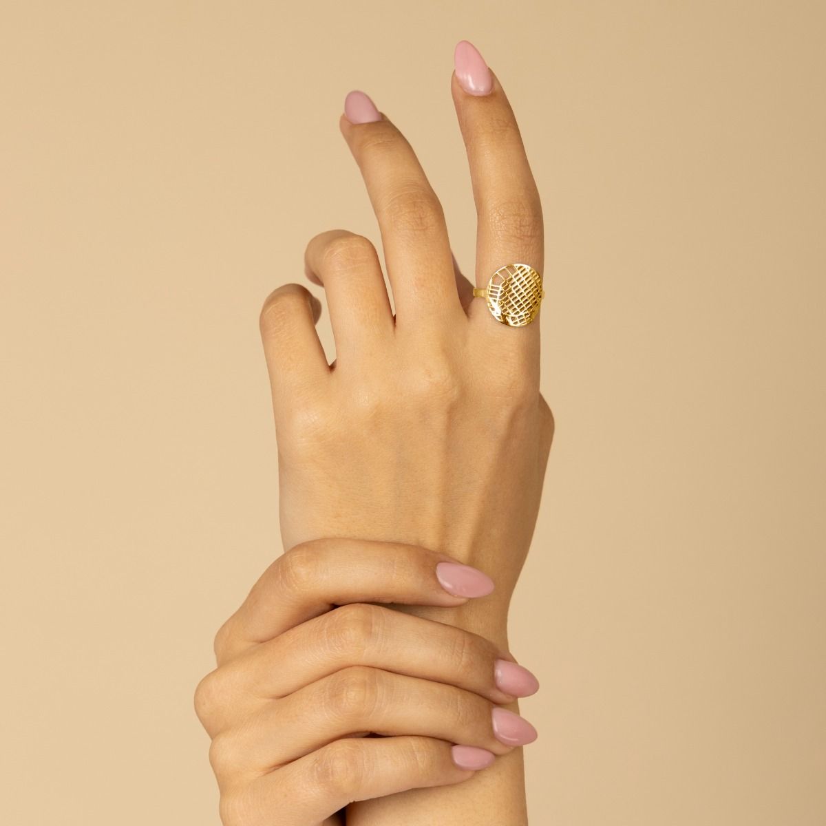 Precious Spot Map Ring [14 Karat Gold]